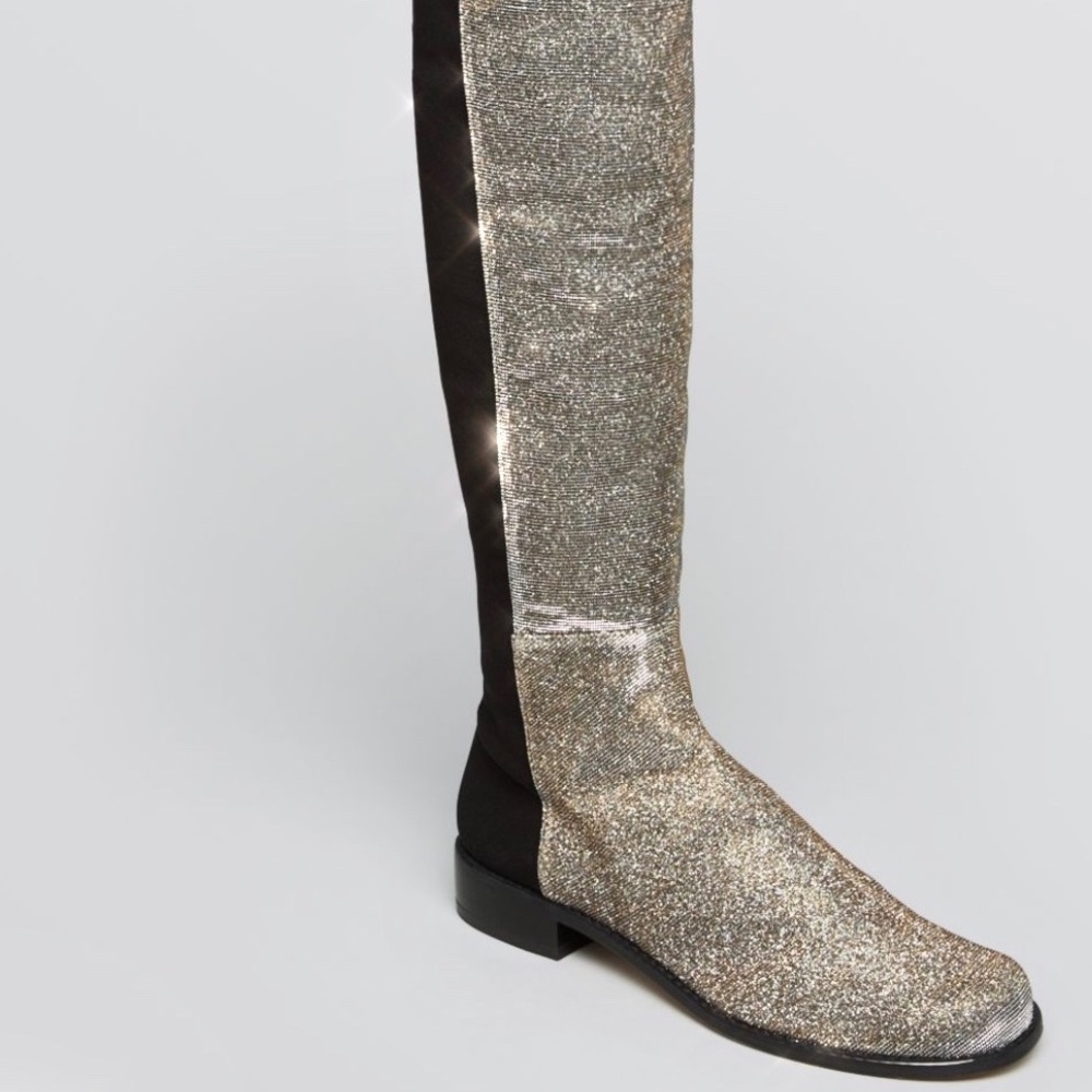 Stuart Weitzman over the knee sparkle boot